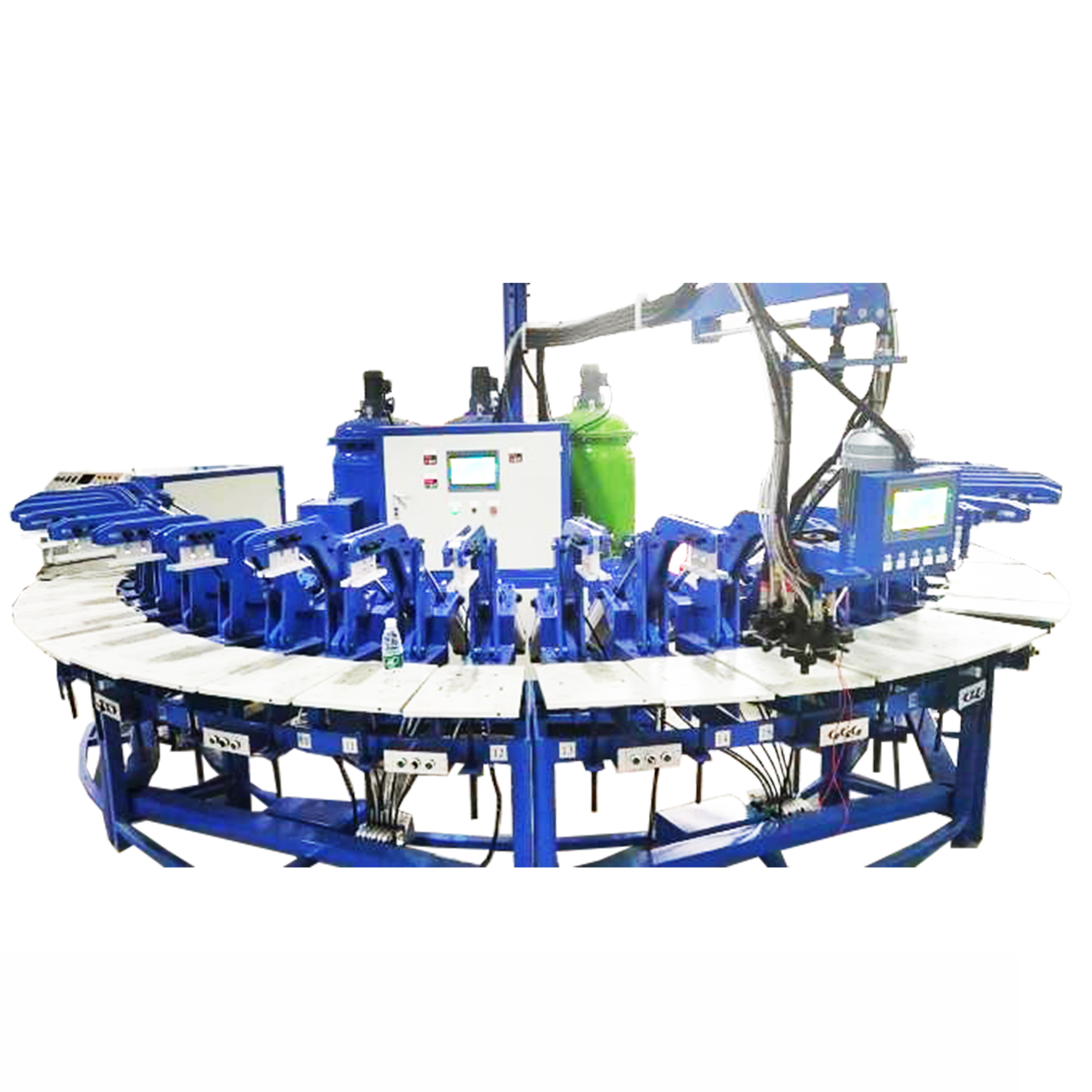 Polyurethane Foam PU Footwear Making Machine Production Line And Mould For Shoes Soles Insoles Making