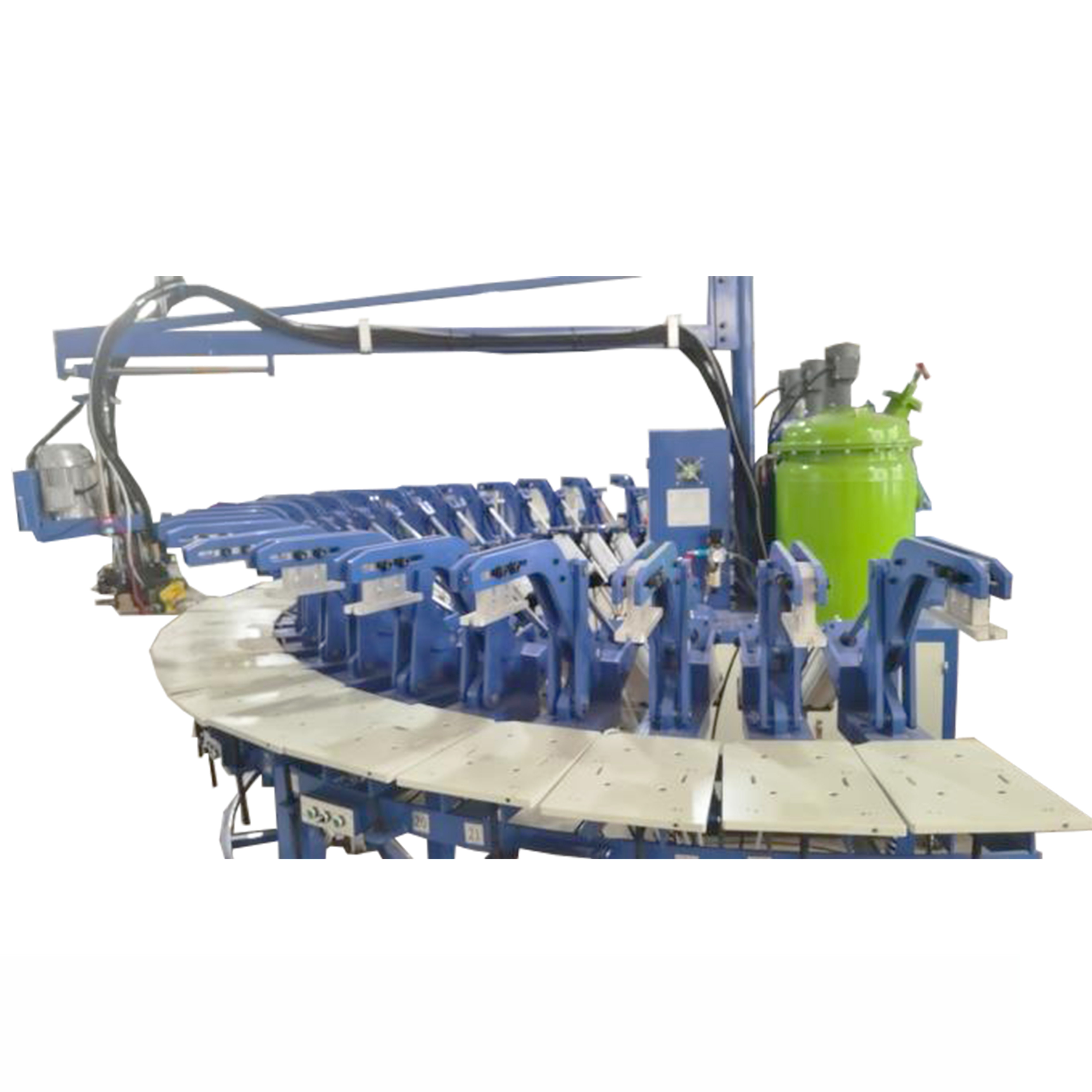 Polyurethane Foam PU Footwear Making Machine Production Line And Mould For Shoes Soles Insoles Making