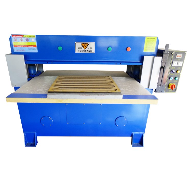 Precision hydraulic power rubber shoe sole cut making machine