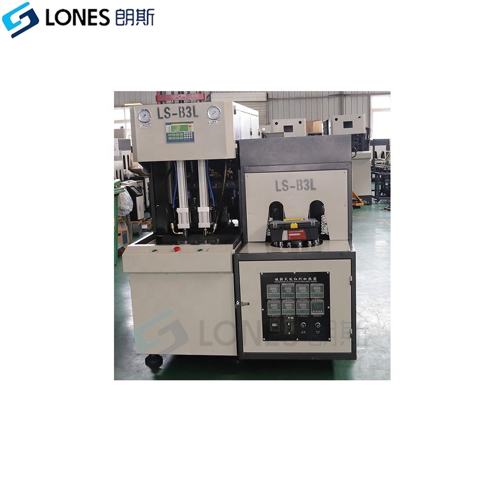 LS-B3L 1000BPH semi automatic easy operation PET bottle stretch blow moulding machine price 10Ml to 3L sopladora de botella pet