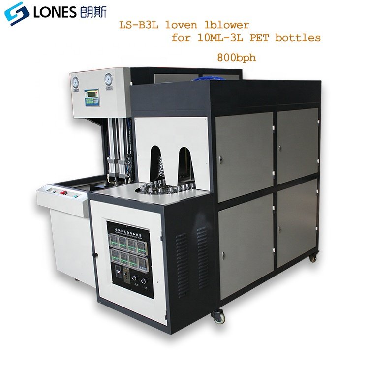 LS-B3L 1000BPH semi automatic easy operation PET bottle stretch blow moulding machine price 10Ml to 3L sopladora de botella pet