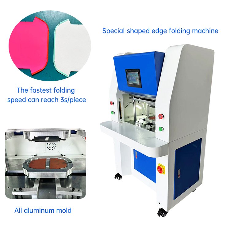 Irregular Folding Machine Notebook Automatic Gluing and Edging Machine Leather Mold Edge Folding Machine