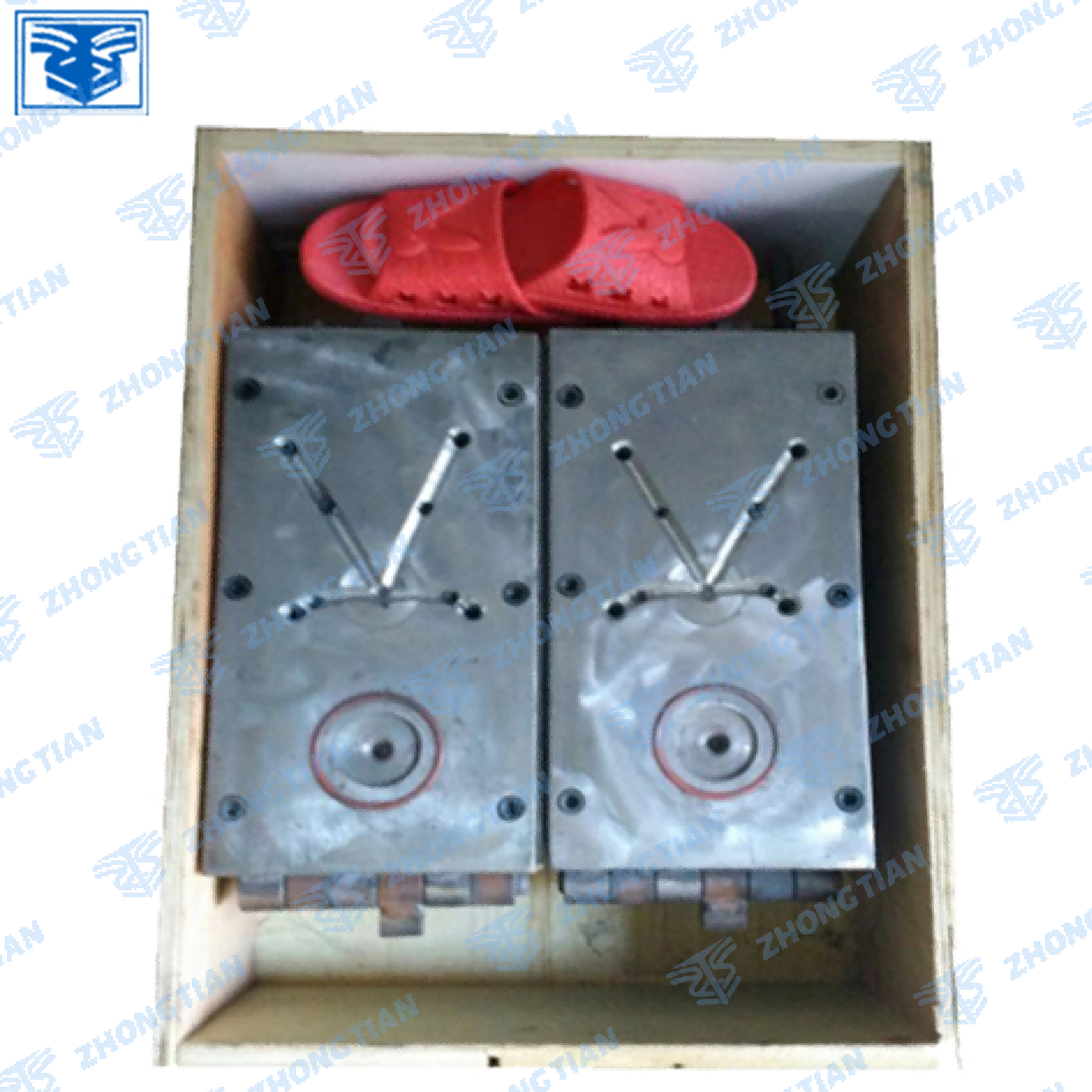 Customize Size Blowing Mould Logo Crocs Style Shiny Upper PVC Crystal Women's Shoe Mould