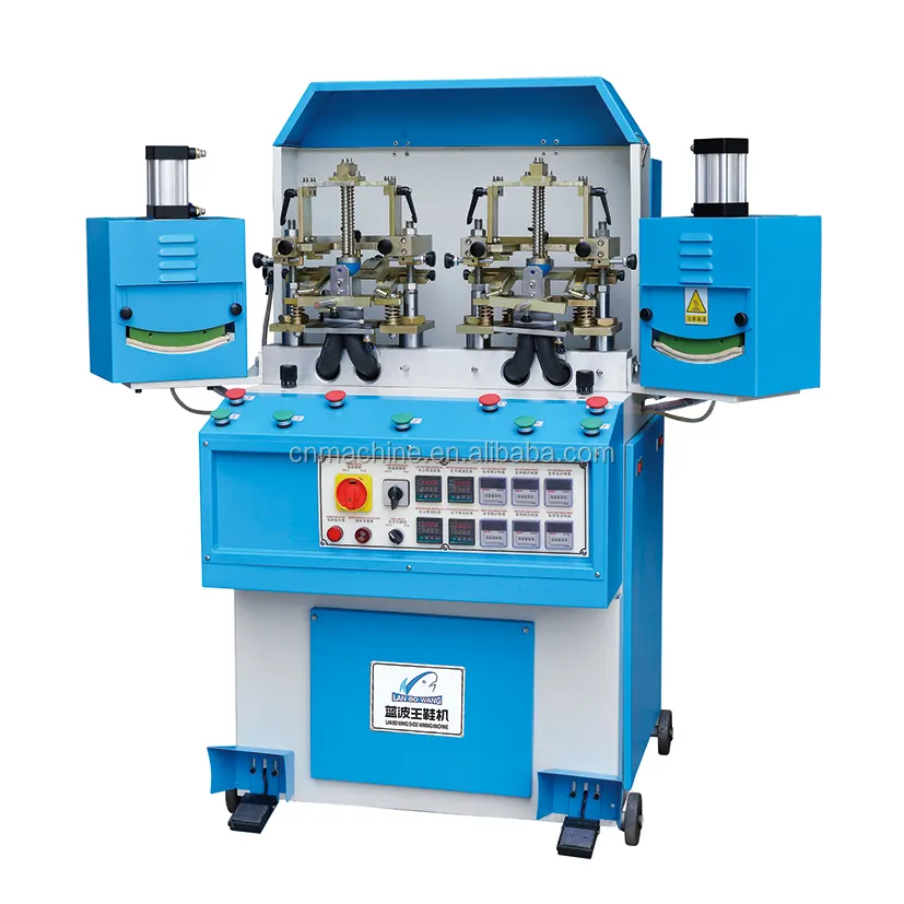 Brand New Two Cold And Two Hot Toe Moulding Forming Machine For Thermoplastic Lasting Shoes And Moccasin Shoes