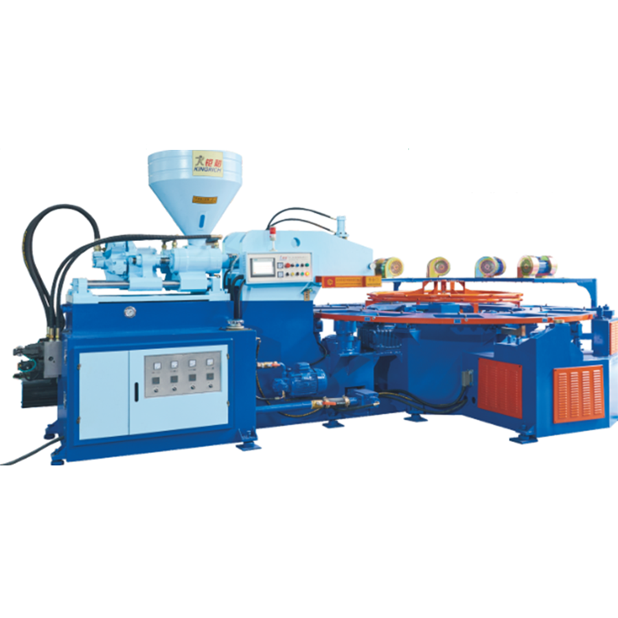 Full Automatic One Color Pvc Tpr Tr Shoe Sole Material Injection Machine