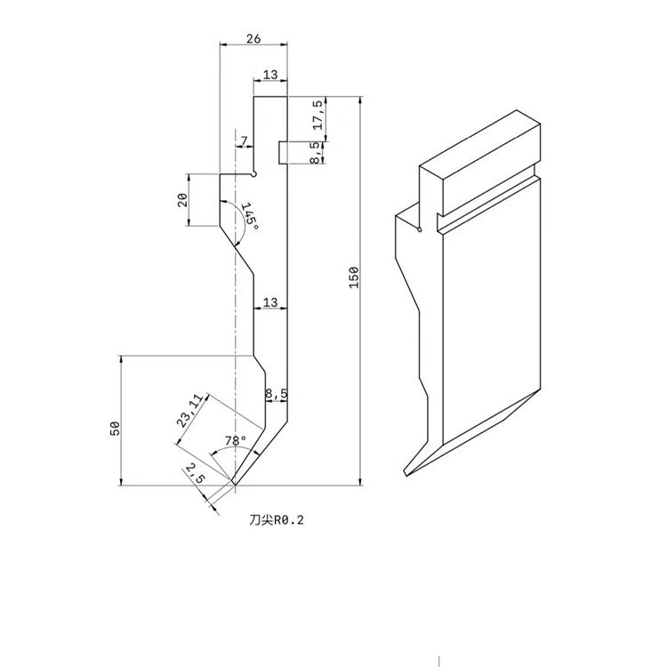 Good Price of Bending Press Brake Hemming Tools Steel Punching Mold Punch Press die