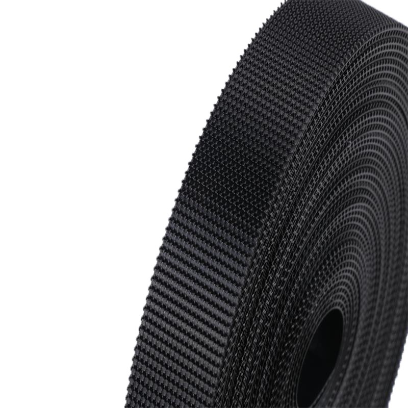 Black And White Nylon Black Injection Hook And Loop Tape For Down Jacket