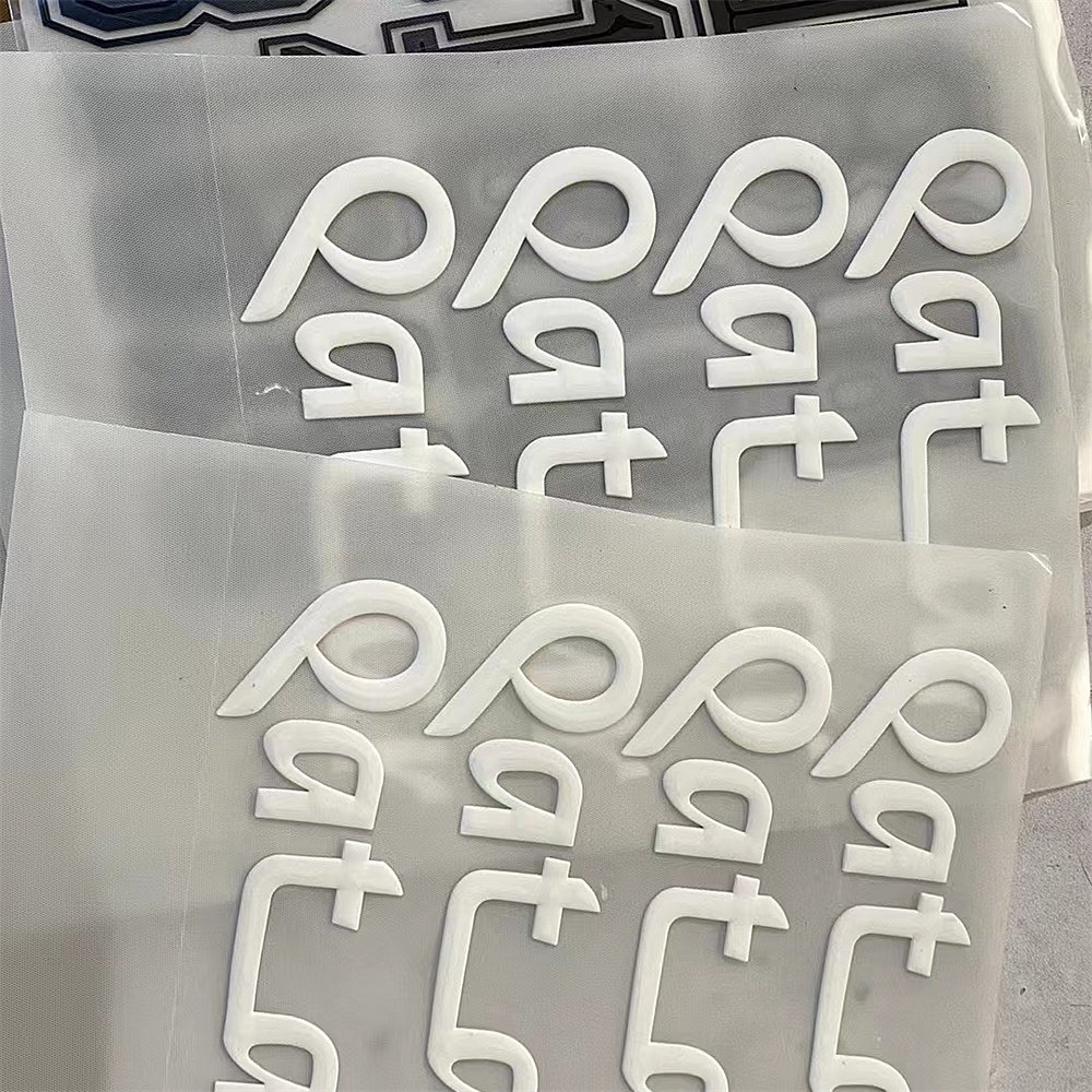 Custom 2022 New Heat Transfer textile Personalized Brand Care Label for Garment 3d rubber custom label heat transfer
