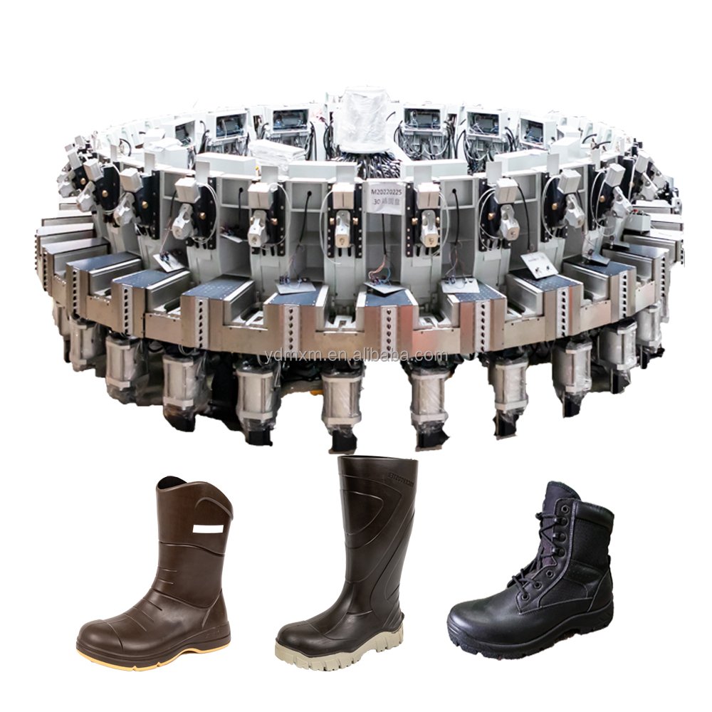 Automatic Rotary Plastic Shoe Direct Injection Molding Machine Automatic String-Lasted Shoe Direct Injection Molding Machine