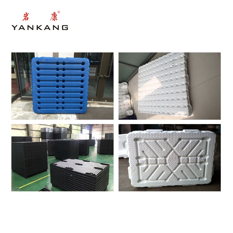 Small automatic vertical plastic polypropylene pallet making blow molding machine