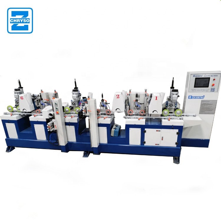 Linear wood base shoe molding profile oil paint putty gesso extruder coating machine in China