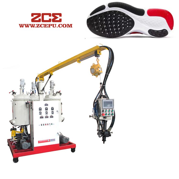 New Pneumatic Low-Pressure PU Foaming Pouring Sole Injection Moulding Machine Core Bearing Shoe Sole Manufacturing Plant