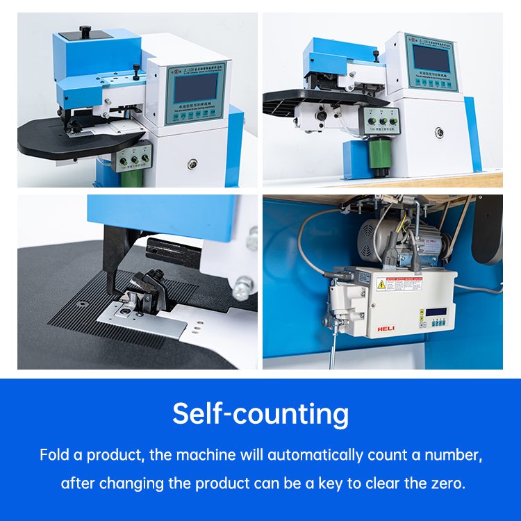 ZL Fully Automatic PVC PU Edge Banding Machine PVC Hot Melt Cement Edge Folding Gluing Machine For Leather Shoes Bag Wallet