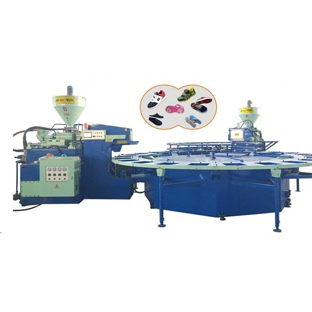 Rotary Type Pvc Lady Shoe Making Machine /high Quality Pvc Crystal Slipper And Injection Moulding Machine