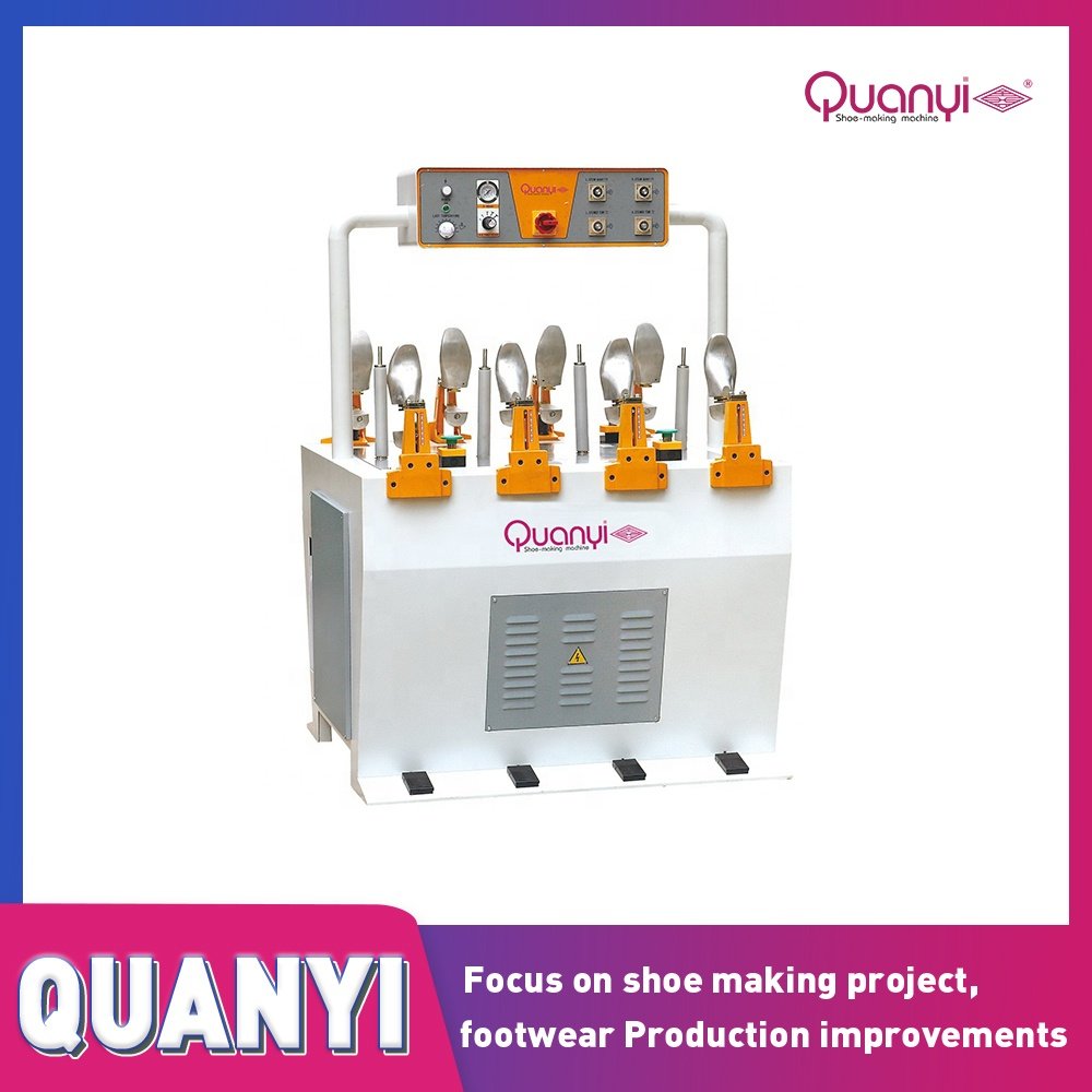QUANYI Brand New Steaming and Heating Moccasin Loafers pre-Forming Machine Excellent Forming Effect