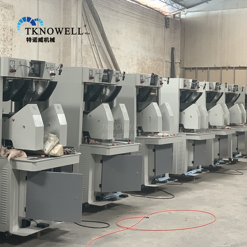Latest Design Shoe Upper Shaping Machine Two Cold And One Hot 3D Shoe Vamp Crimping Machine