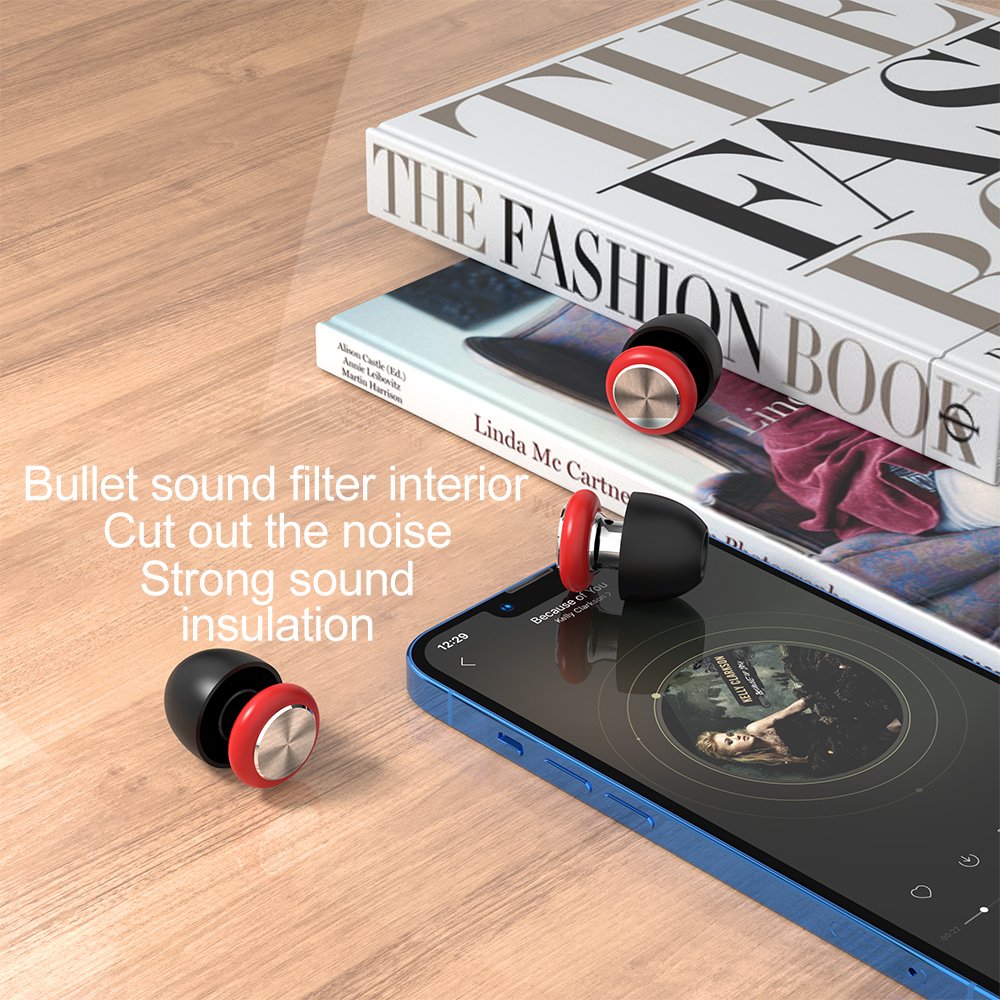 Removable Noise-cancelling Earplugs With Filter Reusable Musicians Ear Plugs