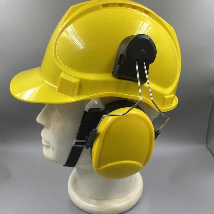 Custom Sound Proof Headband Earmuff Ear Muffs for Noise Reduction Hard Hat Attachment CE