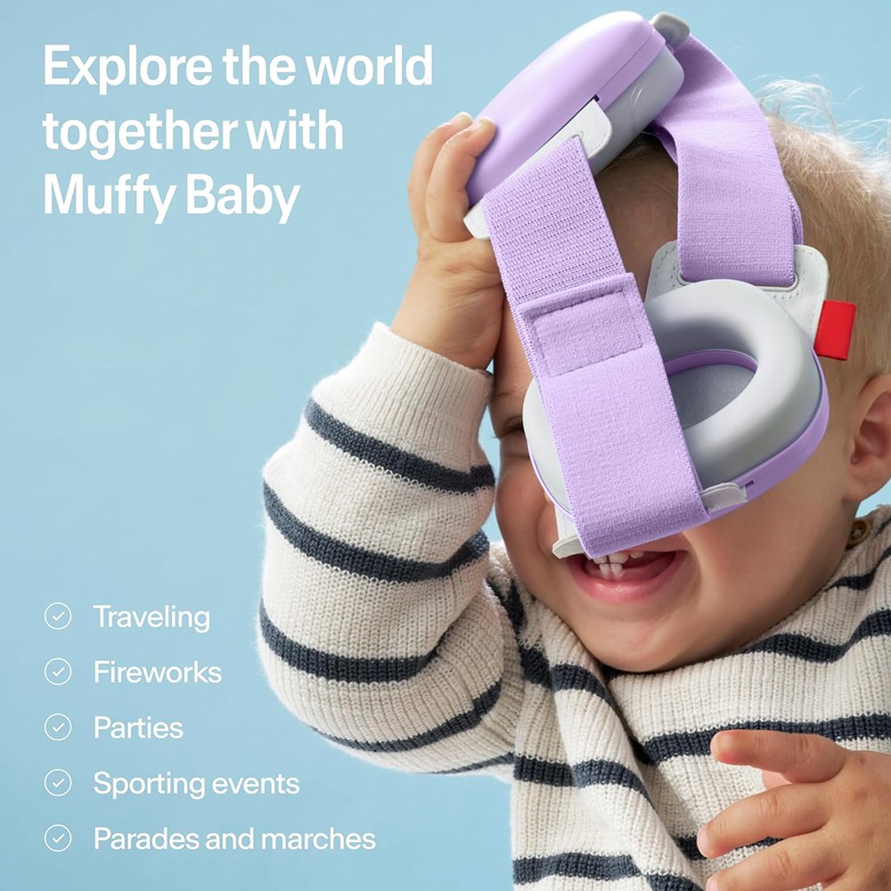 Parades Marches Safe Sound Fontanelle No Pressure Baby Ear Muffs Noise Protection Soundproof Earmuffs With Angled Headband