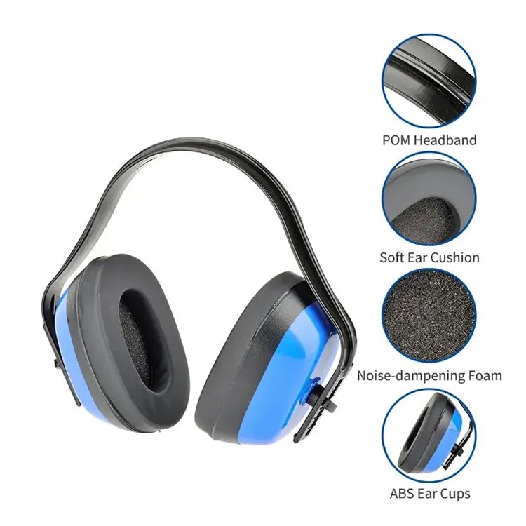 Custom Logo Foldable Comfortable Hearing Protection Noise Cancelling Ear Protection Safety Earmuffs for Safety Helmet