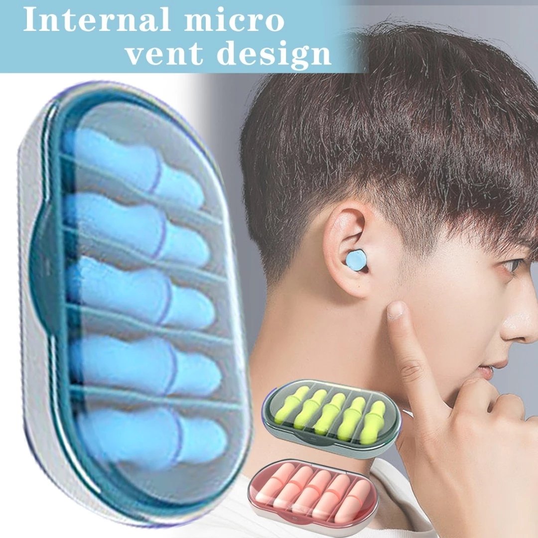 Soft Foam Acoustic Ear Plugs Hearing Production Disposable Travel Sleeping Sponge Earplugs