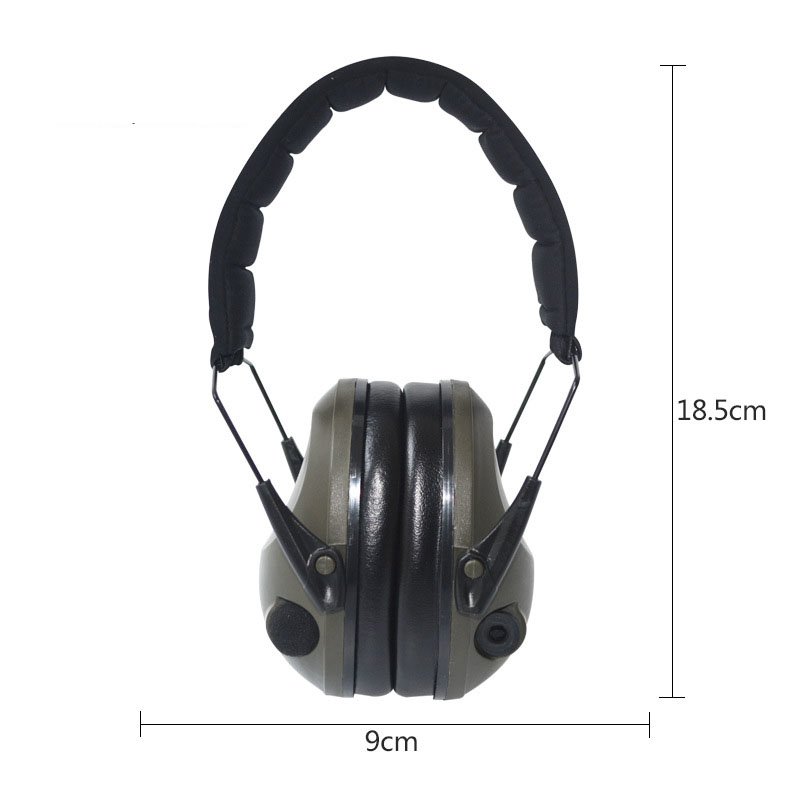 Outdoor tactical electronic pickup noise reduction headphones for shooting soundproof earmuffs