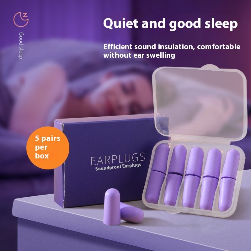 Wholesale Anti-Noise Industrial Earmuffs Silent Sleep Grade Sound Insulation Earplugs PU Gift Box Hearing Silicone ABS