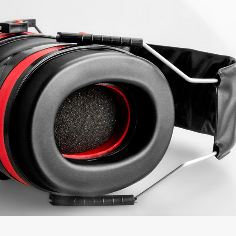 Comfortable Head-Mounted Earmuffs Noise-Canceling and Sound-Isolating for Hearing Protection