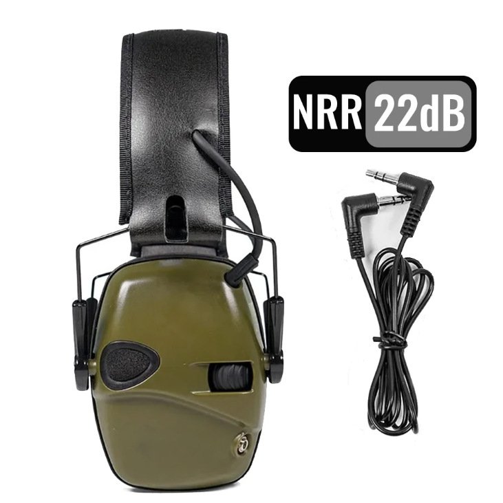 WANZHUO Hot Sale Hunting Shooting Training Noise Reduction Noise Cancelling Electronic Adult Tactical Earmuffs