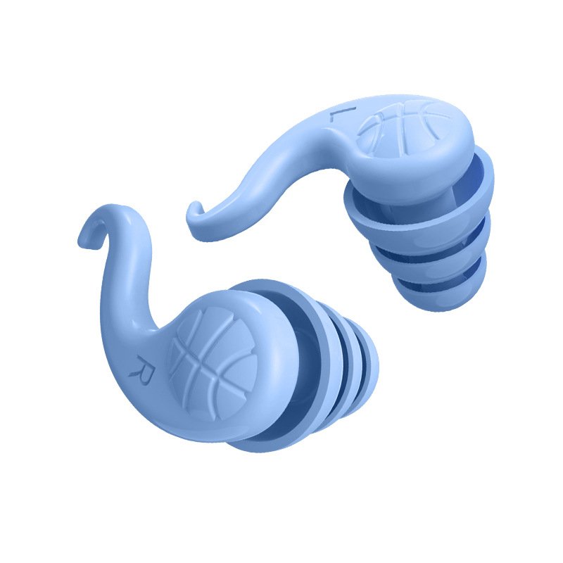 Custom logo Soundproof soft Reusable Airplane Hearing Protection Sound insulation sleep Silicone earplugs