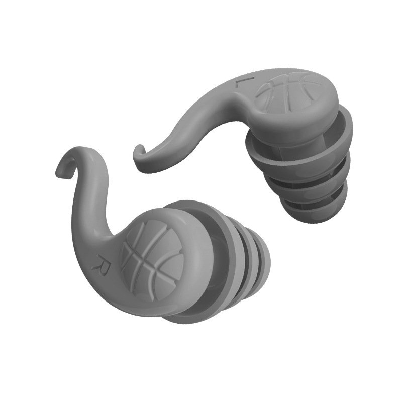 Custom logo Soundproof soft Reusable Airplane Hearing Protection Sound insulation sleep Silicone earplugs
