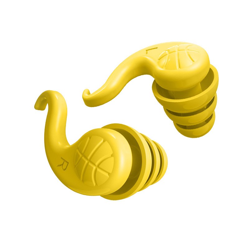 Custom logo Soundproof soft Reusable Airplane Hearing Protection Sound insulation sleep Silicone earplugs