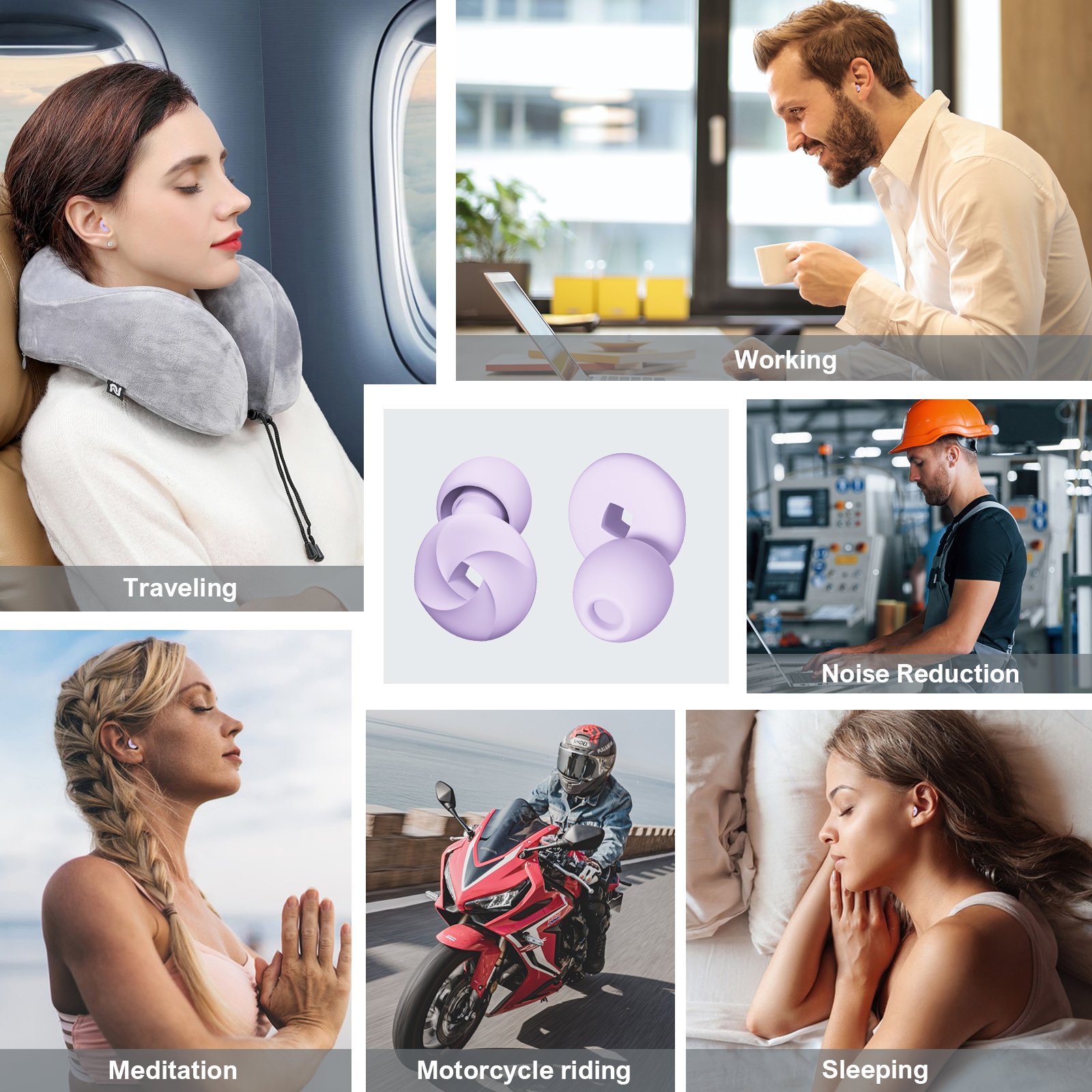 High Fidelity Tapones Oidos Sleep Silicone Ear Plugs Noise Cancelling Reduction Hearing Protection Earplugs