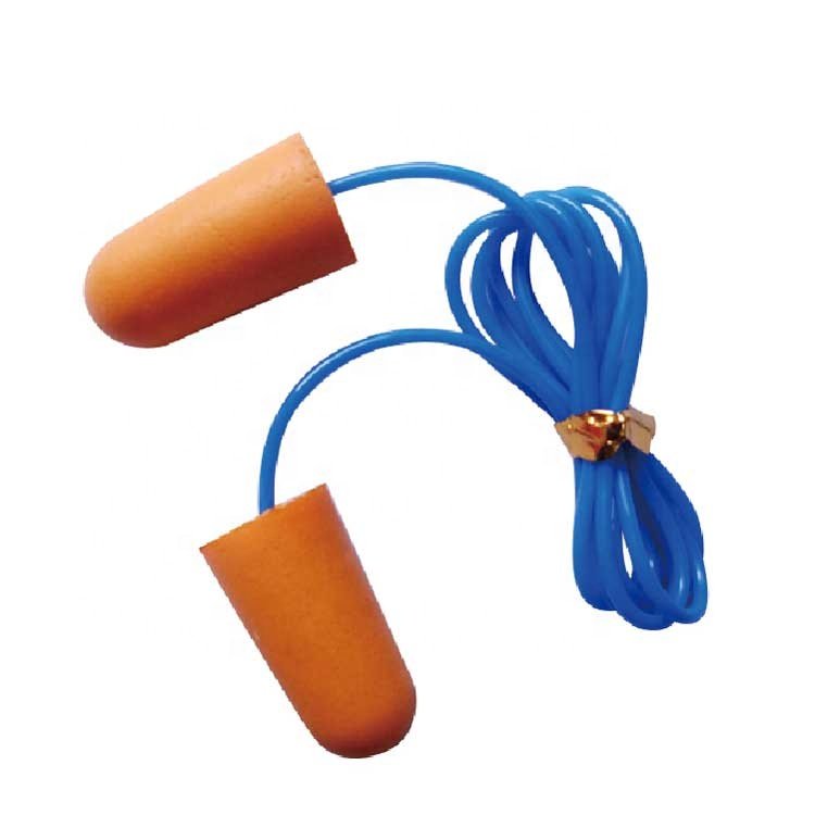 Hot selling earplugs silicone For Noisy Working With Cord Hearing protection Safety Earplugs