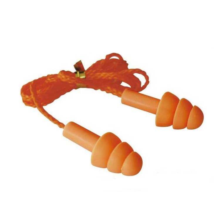 Hot selling earplugs silicone For Noisy Working With Cord Hearing protection Safety Earplugs