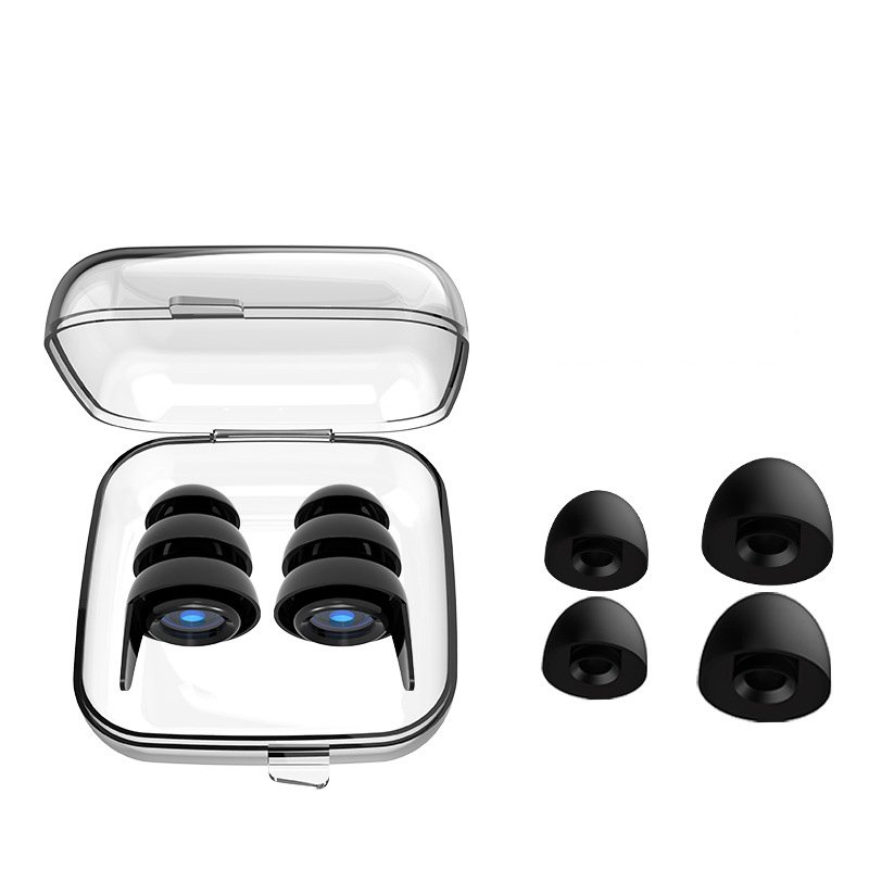 Ear Plugs for Sleeping Noise Reduction Silicone Sleep Earplugs Reusable Hearing Protection Sound Blocking