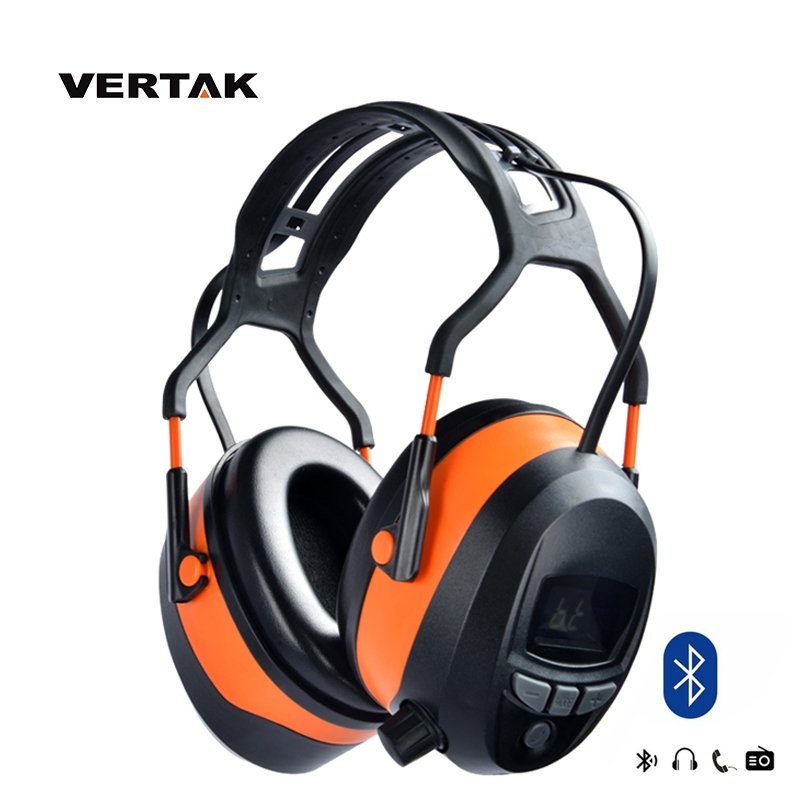 Blue-tooth FM and MP3 Stereo Earmuff NRR 29DB Noise Cancelling Hearing Protector Safety Noise Reduction