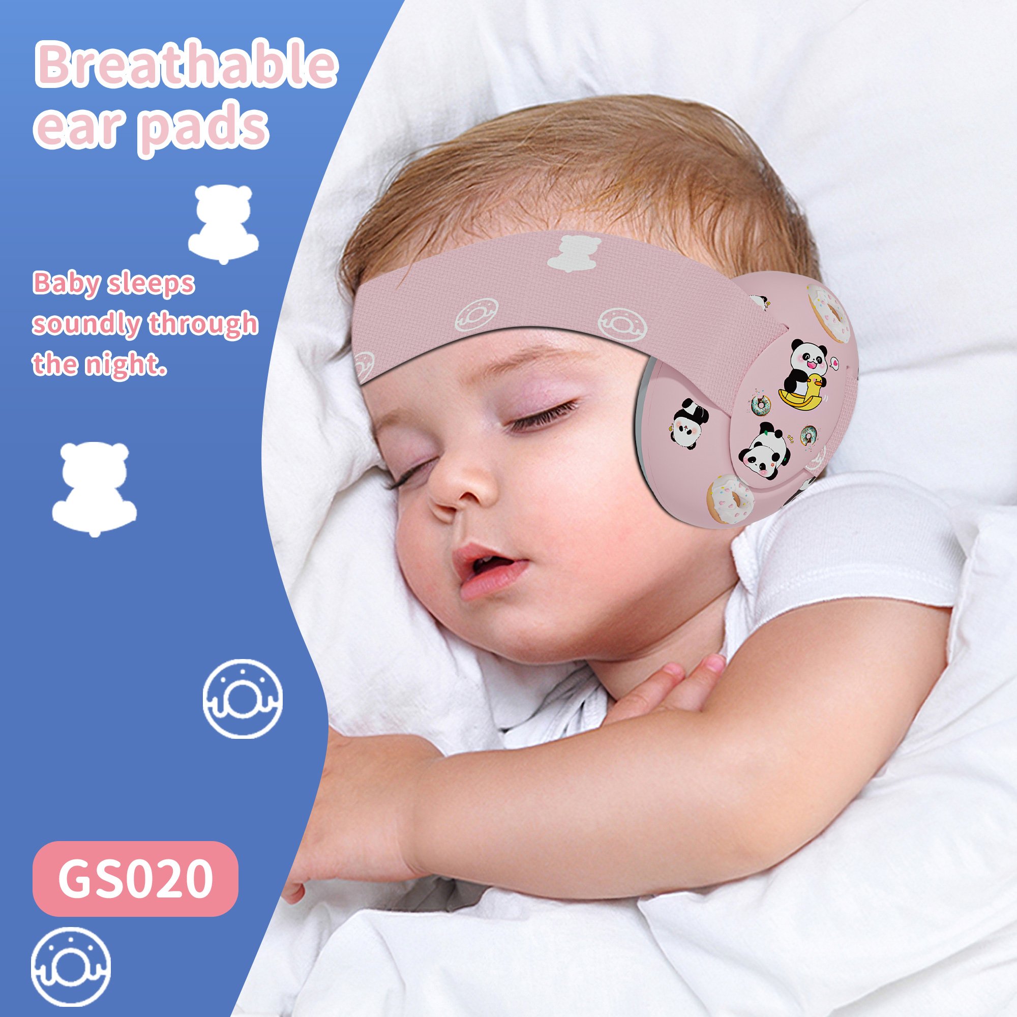 Infant Ear Protection Noise Cancelling Baby Ear Muffs Noise Cancelling Headphones EarMuffs for Babies & Toddlers 0-3 Years