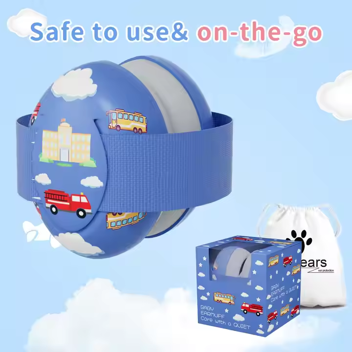 Infant Ear Protection Noise Cancelling Baby Ear Muffs Noise Cancelling Headphones EarMuffs for Babies & Toddlers 0-3 Years