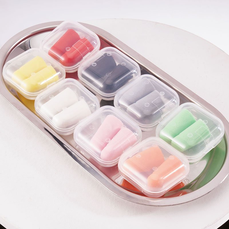2023 Colorful Hearing Protection Moldable PU Foam Earplugs For Sleeping Noise