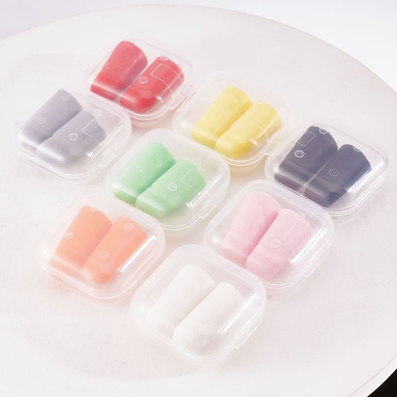 2023 Colorful Hearing Protection Moldable PU Foam Earplugs For Sleeping Noise