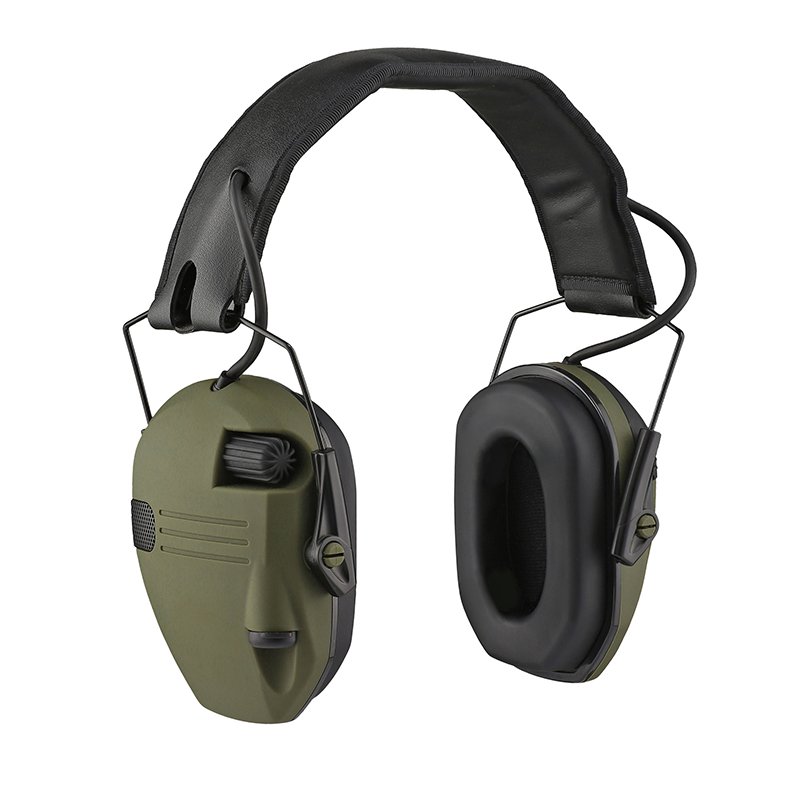 Lightweight Slim Electronic Quad Earmuff for Shooting Hunting ABS Noise Reduction Range Accessory Low Profile Hearing Protection