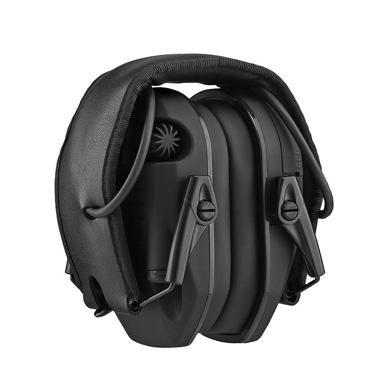Lightweight Slim Electronic Quad Earmuff for Shooting Hunting ABS Noise Reduction Range Accessory Low Profile Hearing Protection