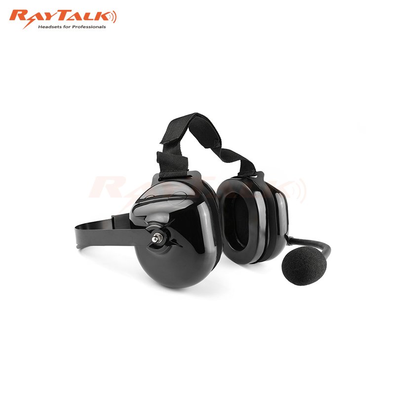 Mariosourcing OEM Two Way Radio ATEX Over the Head Heavy Duty Headset with PTT for GP340 and GP380 walkie talkie