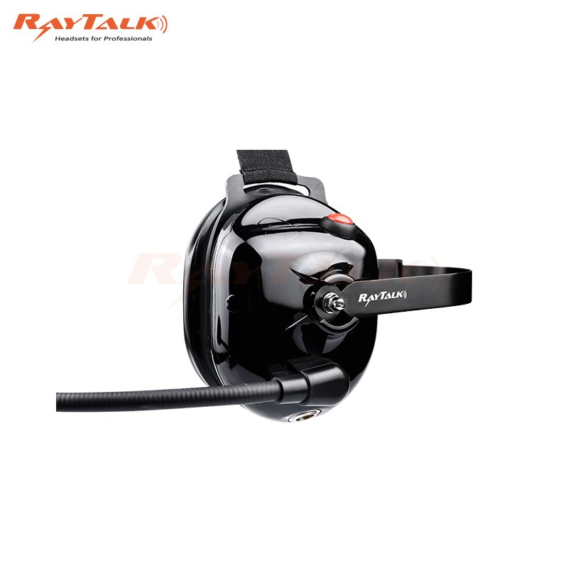 Mariosourcing OEM Two Way Radio ATEX Over the Head Heavy Duty Headset with PTT for GP340 and GP380 walkie talkie