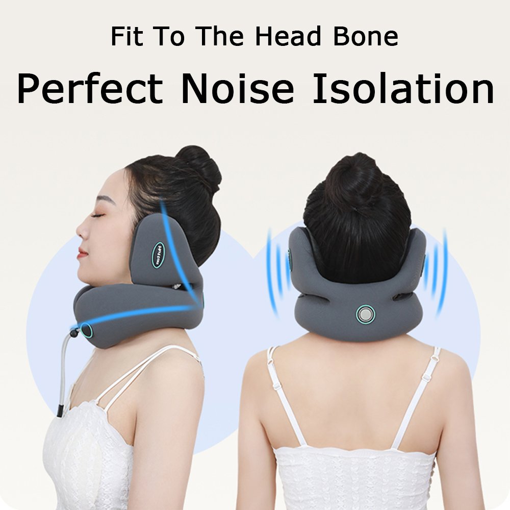 Office Travel Neck Pillow U-Shaped Headrest Silent Noise Reduction Cervical Memory Foam Pillow for Hearing Protection