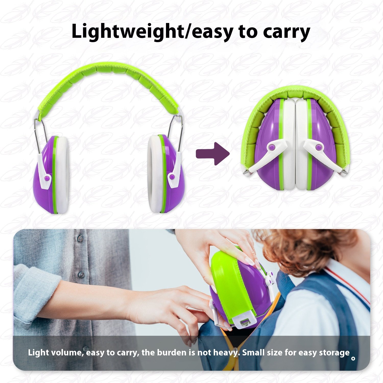 Cross-Border Kids' Stress Relief Sleep Learning Aids Anti-Noise Earmuffs Safety Noise Reduction Drum Shelf PU ABS Material