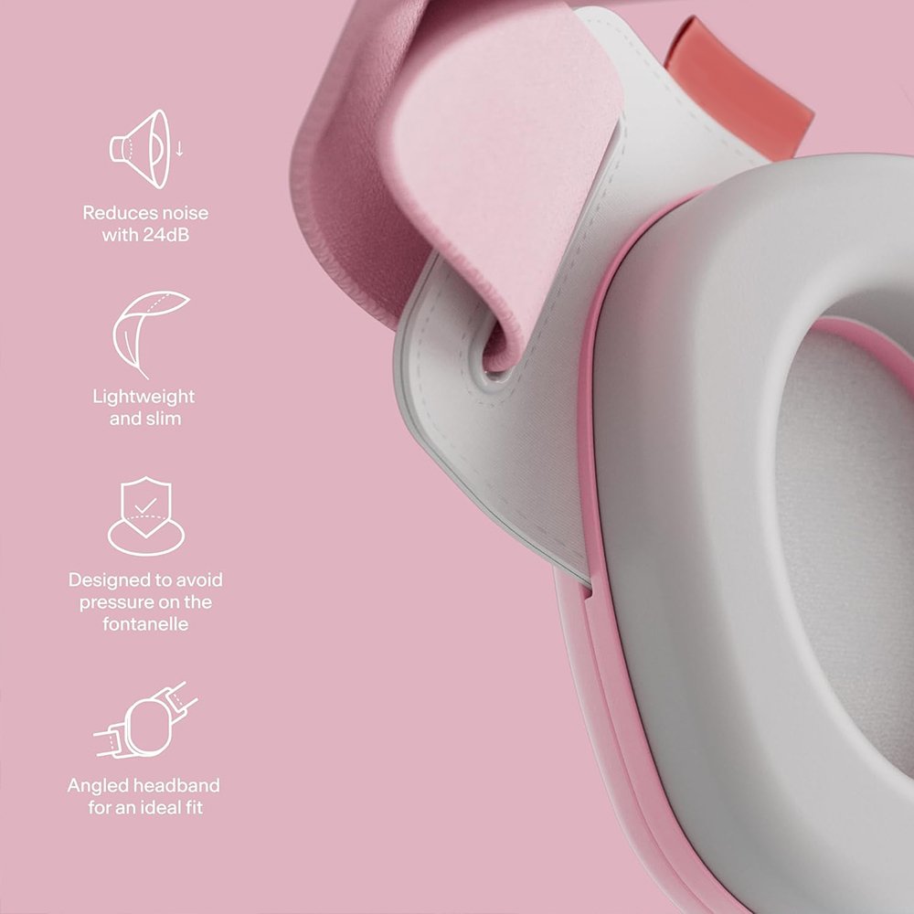Designed Avoid Pressure SNR 24dB Muffy Baby Ear Protection Defenders Noise Canceling Earmuffs For Babies And Toddlers