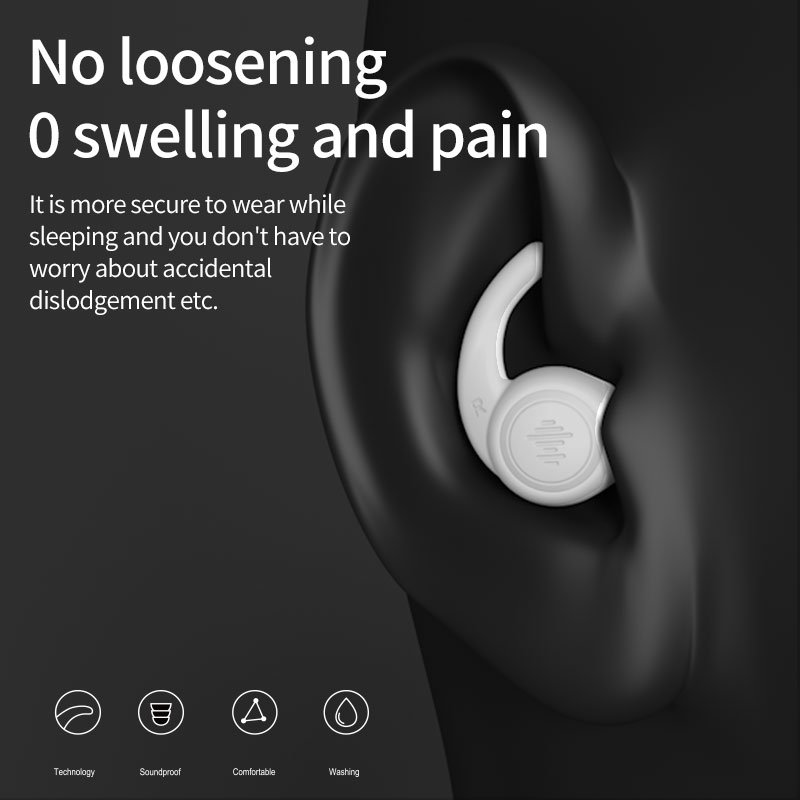 2024 Hot Sale Noise Reduction Silicone Ear Plugs Reusable Hearing Protection for Sleep Swimming noise cancelling earplugs case