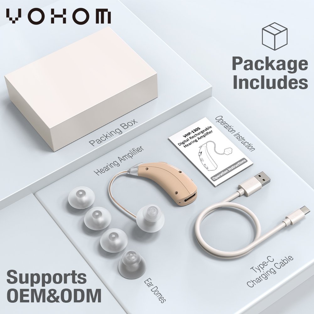 Low price CIC Hearing Amplifier for hearing loss Mini Digital Rechargeable Hearing AIDS